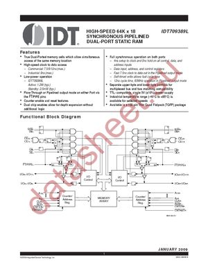 IDT709389L12PF datasheet  